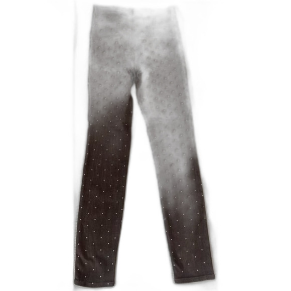 Express Rhinestone studded jean leggings NWT size 4L​​ - Picture 4 of 4